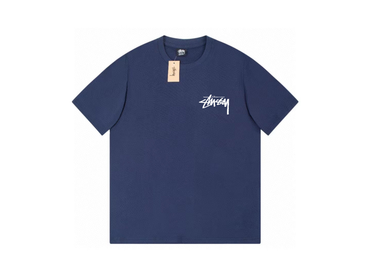 Stussy Mushrooms In The Clouds Graphic T-Shirt Navy Blue Summer 2018